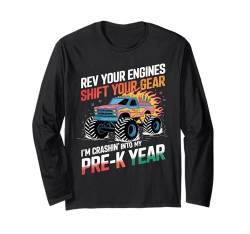 Pre-K Monster Truck Zurück zur Schule, am ersten Schultag, Jungen Langarmshirt von Back to school Monster Truck kindergarten Kid Boys