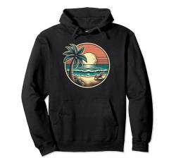 Bild von Kokospalmen und Meer, plus einem tropischen Strandkorb Pullover Hoodie von Bad Omens Co.