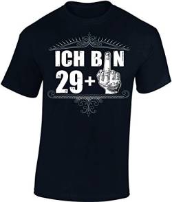 Geburtstagsgeschenk für Männer 30 Jahre - Ich Bin 29 + - Geschenk T-Shirt zum 30. Geburtstag - Geburtstags Shirt Herren (S) von Baddery