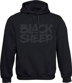 Kapuzenpullover für Herren : Black Sheep - Männer Pullover - Streetwear Hoodie (XL) von Baddery