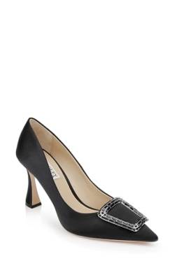 Badgley Mischka Damen Aubree Pumps, Schwarz, 38.5 EU von Badgley Mischka