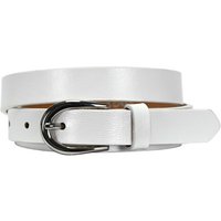 Bag & Belt Ledergürtel 2 cm Damen Rindleder silberne Schließe von Bag & Belt