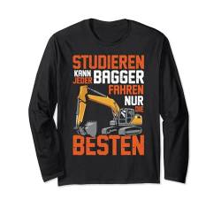 Lustiges Nur Die Besten Bauarbeiter Bagger Langarmshirt von Baggerfahrer Mann Geschenke