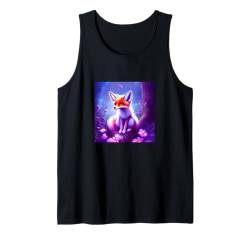 Cool Heaven Fox Illustration Novelty Graphic Designs Tank Top von Bahaa's Tee