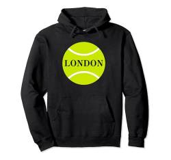 Enjoy Cool London Graphic Tennis Ball, London Graphic Design Pullover Hoodie von Bahaa's Tee