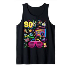 Herren Damen Kinder Vintage Retro Back To 90's Graphic Design Tank Top von Bahaa's Tee