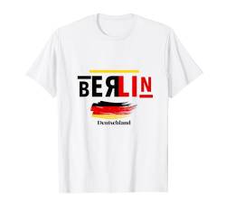 I Love Berlin, Berlin Deutschland, Berlin Flagge Illustration T-Shirt von Bahaa's Tee