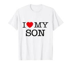 I Love My Son Illustration Novelty Graphic Cool Designs T-Shirt von Bahaa's Tee