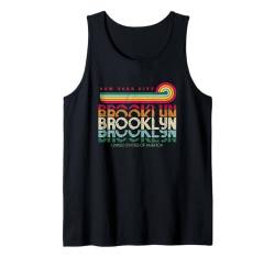 Retro Brooklyn New York City, Vintage Colorful NYC Brooklyn Tank Top von Bahaa's Tee