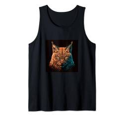 Wild Lynx Illustration Novelty Graphic Designs Tank Top von Bahaa's Tee