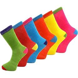 Herren-Socken, 6 Paar, farbige Design-Socken, Smart Suit Arbeit Golf, Baumwollmischung, Erwachsene, 39-45, M10756, von Bahob