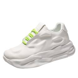 Bailey Xingqi Herren Chunky Sneaker mit Dämpfung Tennisschuhe Business Casual Wanderschuhe（Weiß 44） von Bailey Xingqi