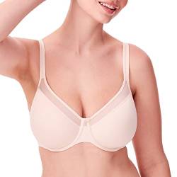 Bali Damen Underwire, One Smooth U Ultra Light T-Shirt, Convertible Bra BH, Durchsichtig, Hellbeige, 85B von Bali