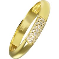 Balia Goldring Balia Damen Ring aus 333 Gelbgold, Damen Ring 3 reihig Zirkonia, 56 (17,8), Gold 333, Farbe: gold von Balia