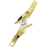 Balia Goldring Balia Damen Ring aus 333 Gelbgold, Damen Ring Klassik, 58 (18,5), Gold 333, Farbe: weiß, Gold von Balia