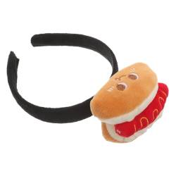 Baluue Cartoon-persönlichkeit Lustiger Hotdog-kopfknopf Hot-dog-hut-kostüm Halloween-party-kopfschmuck Party-stirnbänder Für Frauen Cartoon-kopfbedeckung Ostern Haarband Stirnband Stoff von Baluue