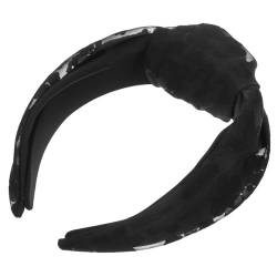 Baluue Stirnband Haarband haarschmuck party mitgebsel haustuch partyhüte Vintage Stirnbänder Jäten von Kopfbedeckungen Stirnbänder mit breitem Rand Haarreifen für Frauen Spandex Black von Baluue