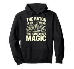 Der Taktstock ist mein Zauberstab, die Band ist mein Magic Band Regisseur Pullover Hoodie von Band Director Gifts for Men