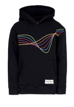 Band of Rascals Kinder Kapuzenpullover Frequency aus Bio-Baumwolle, black, Gr. 146 von Band of Rascals