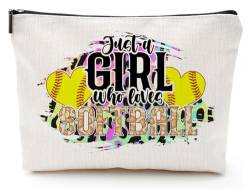 Baobeily Softball-Geschenk-Make-up-Tasche, inspirierendes Geschenk für Softball-Liebhaber, ideal für Mutter, Oma, Schwester, Kollegen, Freundin, beste Freundin, Geburtstag oder jeden Anlass, von Baobeily