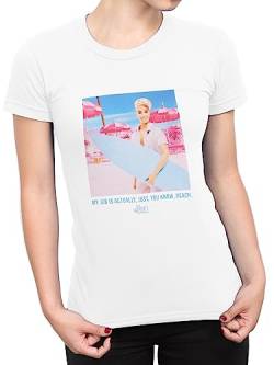 Barbie T-Shirt Damen | T Shirts Damen Sommer | Baumwolle Tshirt Damen | Weiß XL von Barbie