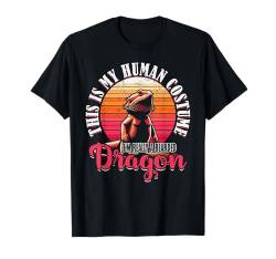 Bartagame Herpetologie This Is My Humen Costume T-Shirt von Bartagame Eidechse Reptil Outfit für Männer Frauen