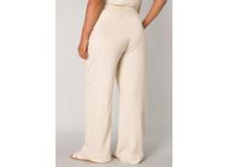 Leinenhose BASE LEVEL CURVY "Yula" Gr. 58/60, N-Gr, beige (light beige) Damen Hosen von Base Level Curvy