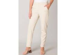 Jerseyhose BASE LEVEL, Damen, Gr. 48, N-Gr, beige (light beige), Obermaterial: 65% Viskose, 30% Nylon, 5% Elasthan, casual, regular fit, Hosen von Base Level