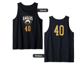 Merciless Eagles Nummer 40 Basketball-Training Tank Top von Basketball Team Uniforms