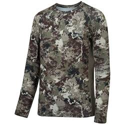 BASSDASH Herren-Langarmshirt, Jagd, Camouflage, LSF 50+, FS13M, Grunge, Camouflage, Mittel von Bassdash