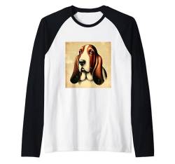 Basset Shirt Basset Mama Papa Doggie Basset Hound Hund Raglan von Basset Hound Gifts and Doggie Shirts