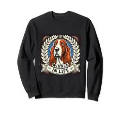 Winner in Life Basset Basset Mama Papa Doggie Hound Dog Sweatshirt von Basset Hound Gifts and Doggie Shirts