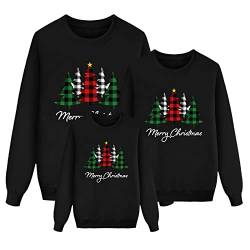 black friday angebote 2024, Weihnachtspullover Familie Set Damen Herren Kinder Lustig Weihnachtspulli Ugly Christmas Sweater Rundhals mit Reindeer Unisex Weihnachts Pullover Pärchen Weihnachtsoutfit von Bastwahl