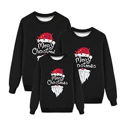 blitzangebote des tages, Weihnachtspullover Familie Set Damen Herren Kinder Lustig Weihnachtspulli Ugly Christmas Sweater Rundhals mit Reindeer Unisex Weihnachts Pullover Pärchen Weihnachtsoutfit von Bastwahl