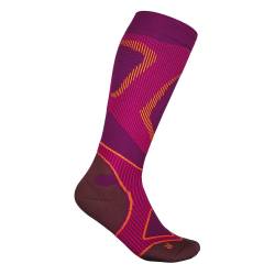 Bauerfeind W Run Performance Compression Socks, Pink, EU 41-43 - L von Bauerfeind