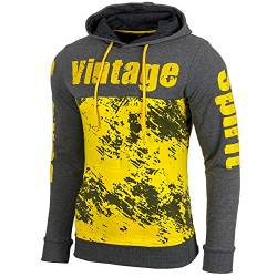 Baxboy Herren Pullover Hoodie Sweatjacke Longsleeve Sweatshirt Jacke Langarm Kapuzenpullover Hoody Sweater 603, Farbe:Anthrazit, Größe:L von Baxboy