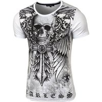 Baxboy T-Shirt Baxboy T-Shirt »BX2314« Rundhals bedruckt Print mit Strasssteine von Baxboy