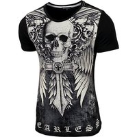 Baxboy T-Shirt Baxboy T-Shirt »BX2314« Rundhals bedruckt Print mit Strasssteine von Baxboy