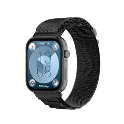 Bdsidy Nylon Armband Kompatibel mit Huawei Watch Fit3, Schnalle aus Zinklegierung Verstellbarer Geflochtener Sportarmband Nylon Armbänder für Huawei Watch Fit 3 (Schwarz) von Bdsidy