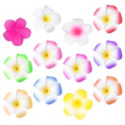 Beaupretty 12st Plumeria-haarspange Haarspange Mit Blumenmuster Sommer-haarspange Hawaiianische Blumenhaarspangen Haarspangen Für Frauen Mit Dünnem Haar Luau Reisen Badeanzug Eva Frangipani von Beaupretty