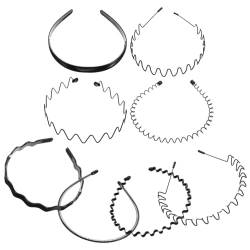 Beaupretty 8St Workout-Haarband minimalistischer Haarreifen Tiara Stirnband Workout-Stirnbänder für Damen, rutschfest Haarstirnbänder für Damen Locken 8-teiliges Set Gebrochene Haarnadel Frau von Beaupretty