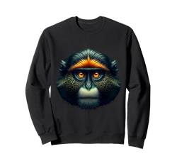 De Brazza's Monkey Shirt Affe Portrait Wildlife Exotic Ape Sweatshirt von Beautiful Animals Gifts and Shirts