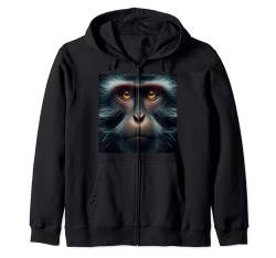 Rhesus Macaque Shirt Affe Portrait Wildlife Exotic Ape Kapuzenjacke von Beautiful Animals Gifts and Shirts