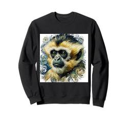 Vincent Van Gogh Hemd Affe Vangogh Ape Lar Gibbon Art Sweatshirt von Beautiful Animals Gifts and Shirts