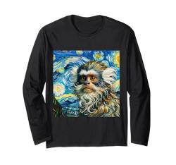 Vincent Van Gogh Hemd Affe Vangogh Ape Marmoset Art Langarmshirt von Beautiful Animals Gifts and Shirts