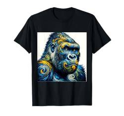 Vincent Van Gogh Hemd Affe Vangogh Ape Western Gorilla T-Shirt von Beautiful Animals Gifts and Shirts