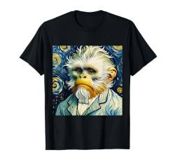 Vincent Van Gogh Hemd Monkey Vangogh Ape Weißgesicht Saki T-Shirt von Beautiful Animals Gifts and Shirts