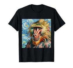 Vincent Van Gogh Shirt Affe Vangogh Ape Baboon Art Funny T-Shirt von Beautiful Animals Gifts and Shirts