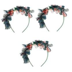 Beavorty 3st Hawaiianisches Stirnband Feen-accessoires Für Frauen Stirnband Für Die Teeparty Blumenkopfschmuck Blumenstirnbänder Für Frauen Cosplay-stirnbänder Für Frauen Perlen von Beavorty