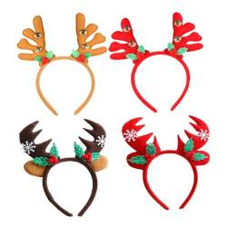 Beavorty 8 Stk Geweih Stirnband Urlaubstasche Gefallen Weihnachts-haarschmuck Weihnachtskopfbedeckung Weihnachtshaarreifen Weihnachtskopfschmuck Headbopper Pullover Requisiten Kind Stoff von Beavorty